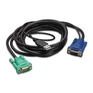 APC AP5823 cable para video, teclado y ratón (kvm) Negro 7,62 m