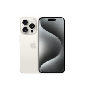 Apple iPhone 15 Pro 15,5 cm (6.1") SIM doble iOS 17 5G USB Tipo C 256 GB Titanio, Blanco