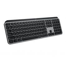 Logitech MX Keys for Mac teclado RF Wireless + Bluetooth QWERTY Internacional de EE.UU. Aluminio, Negro